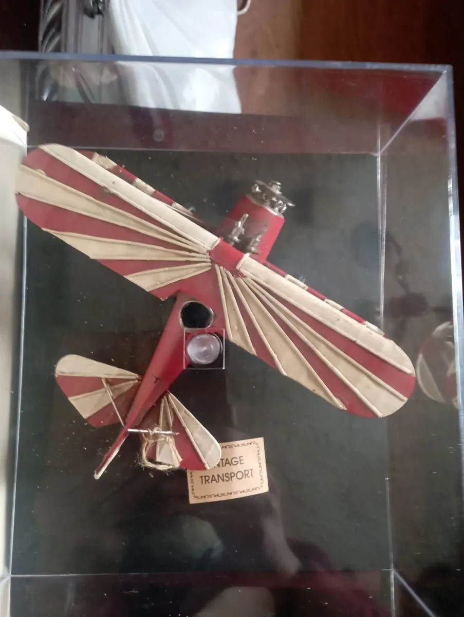 VINTAGE ORRNAMENTAL WW1 -DIPLANE AIRCRAFT . - Image 1
