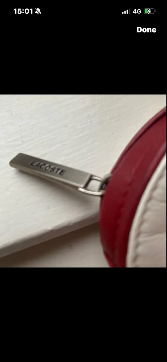 Lacoste Leather Perfume/ Toiletry Purse - Image 3