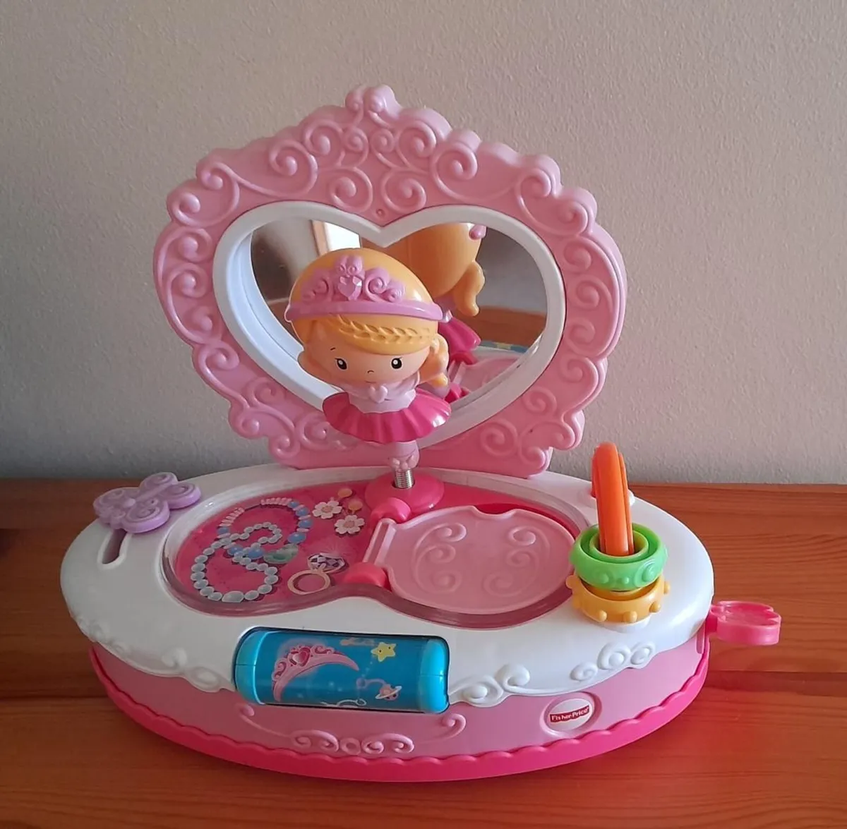 Fisher Price Musical Pram, Jewellery Box & Mirror - Image 2