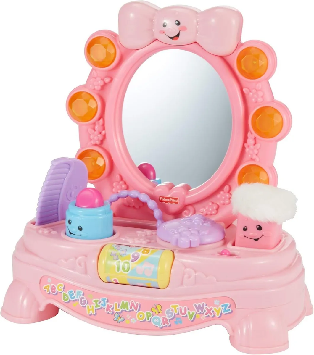 Fisher Price Musical Pram, Jewellery Box & Mirror - Image 3
