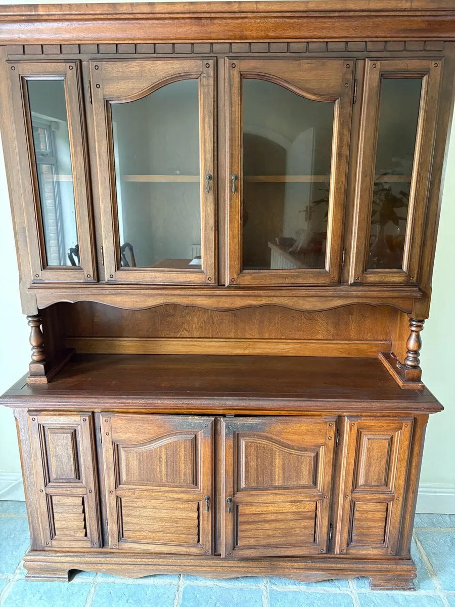 Antique Two Piece Kitchen Cabinet - Image 1