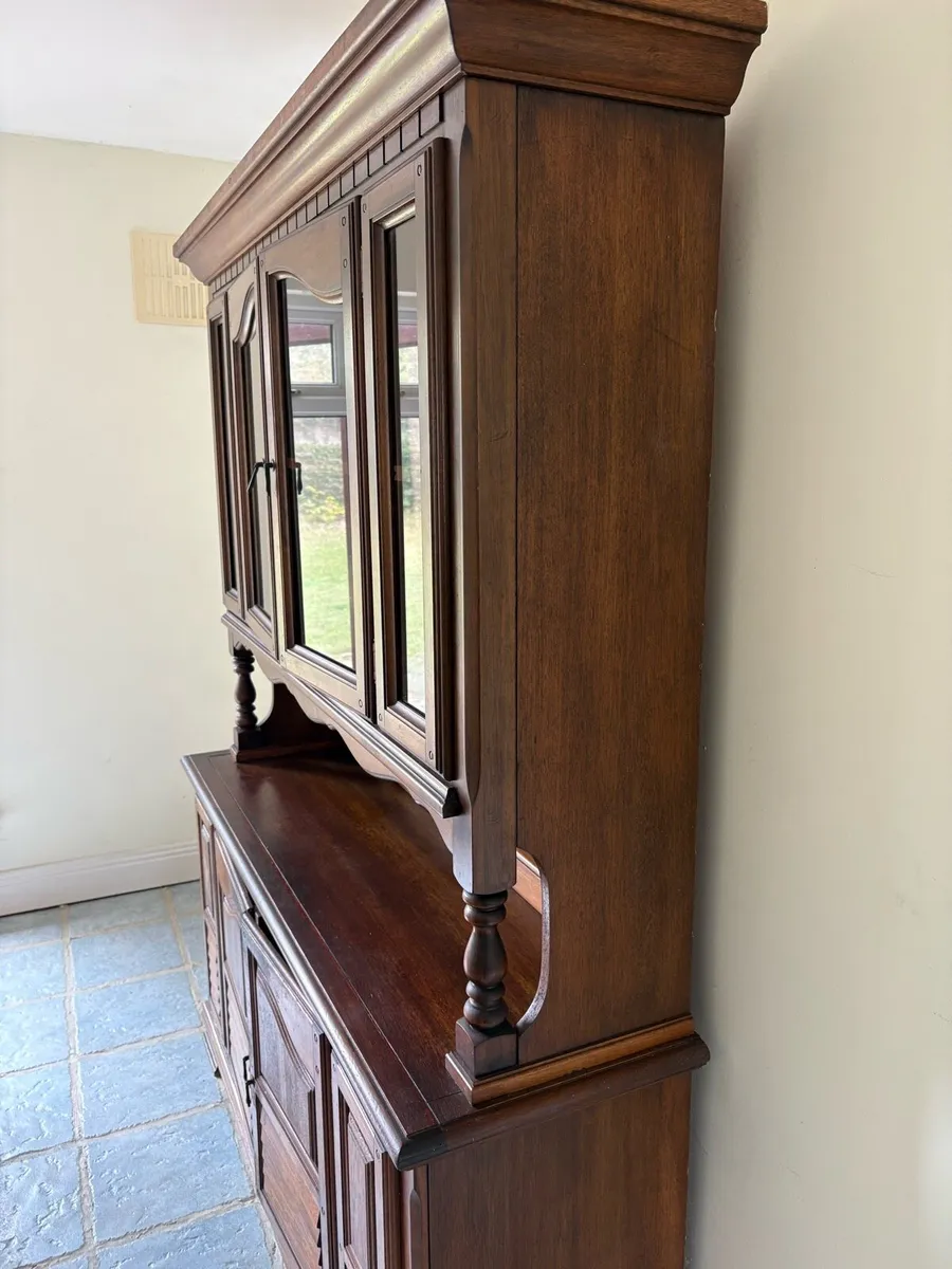Antique Two Piece Kitchen Cabinet - Image 2
