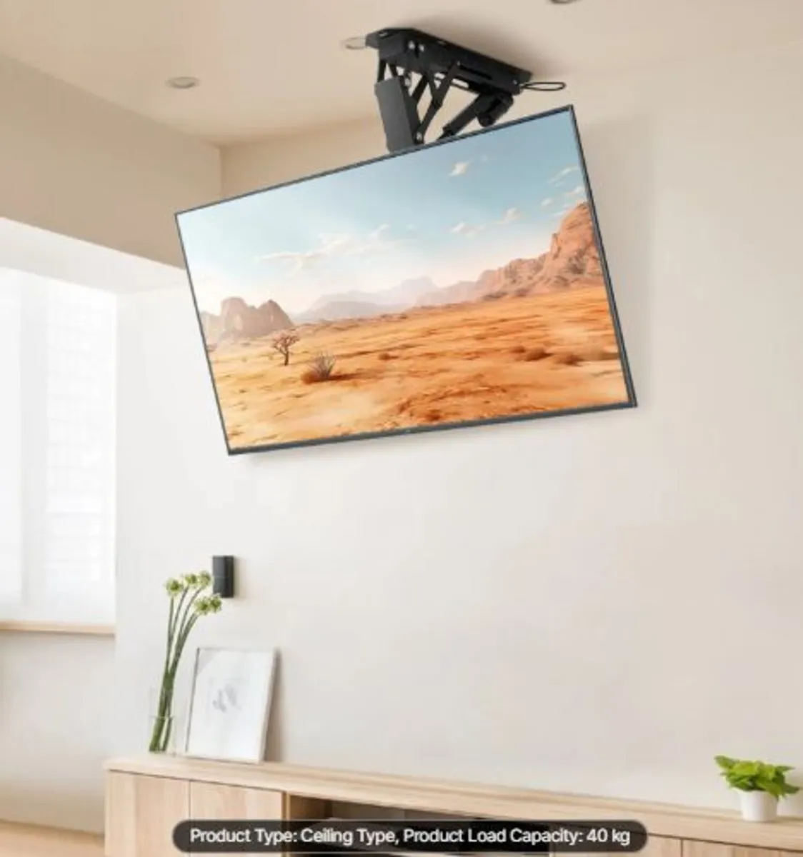 Motorized Ceiling TV Mount, TV Wall Mount for 32 - Image 4