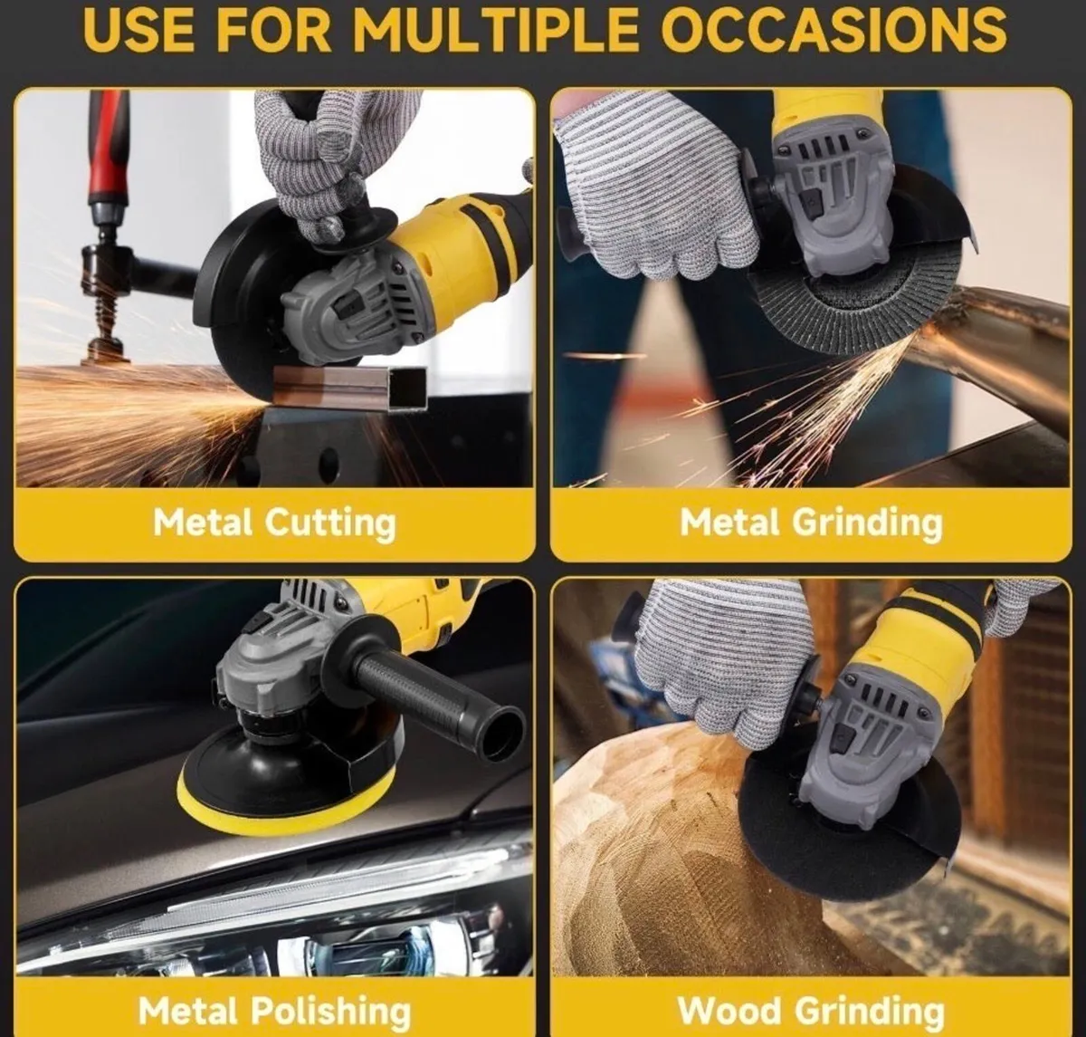 21V 125mm Brushless Cordless Angle Grinder NEW - Image 4