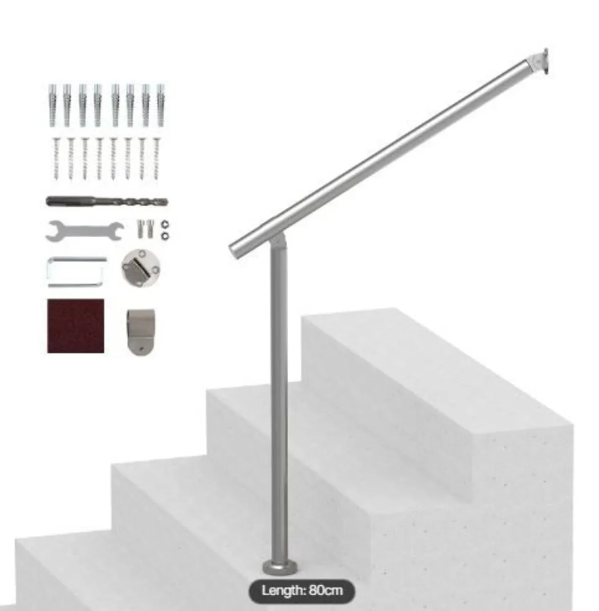 Handrails for Outdoor Steps, 31.5in / 80cm - Image 4