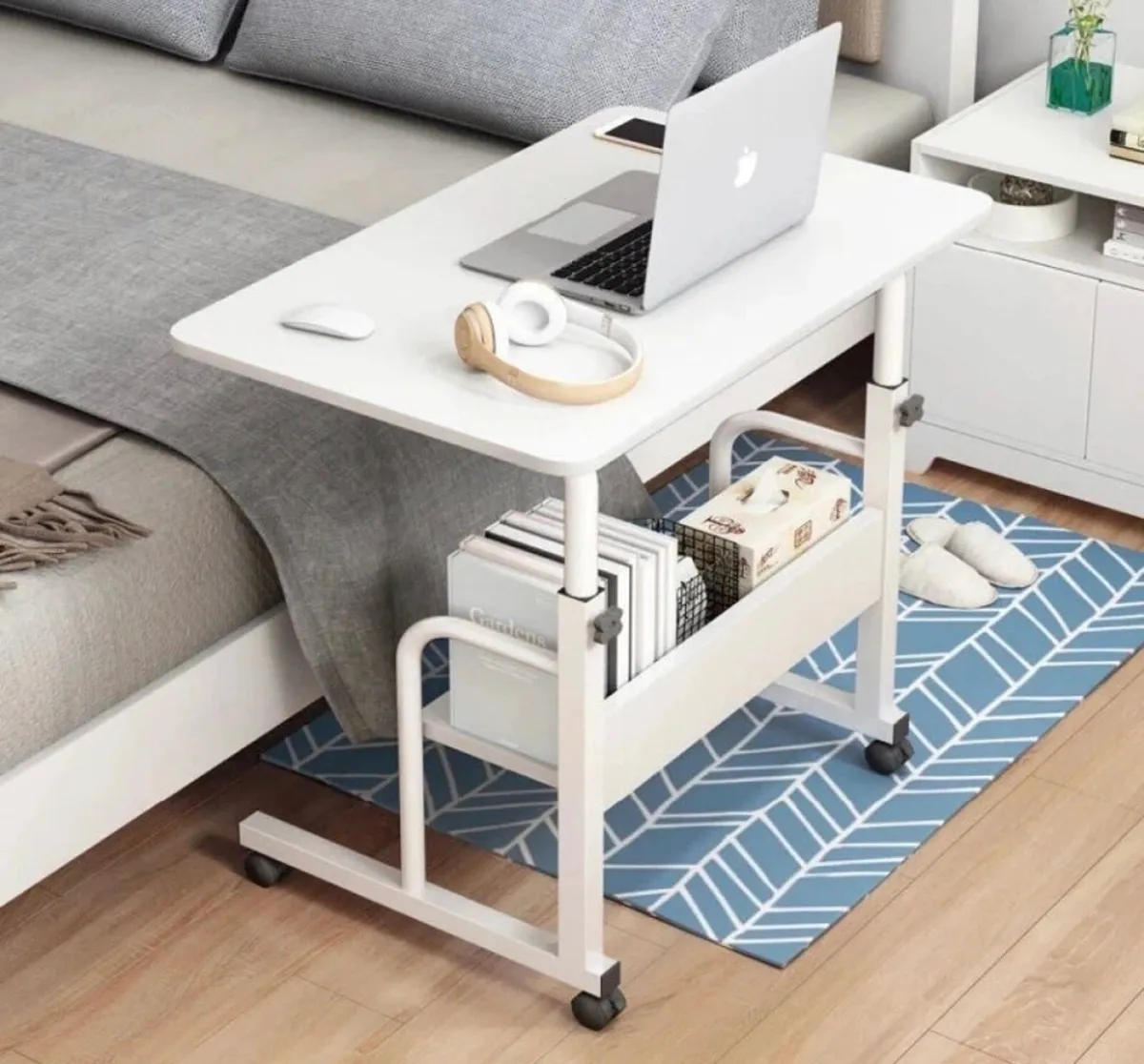 Height Adjustable Overbed Laptop Desk Table NEW - Image 2
