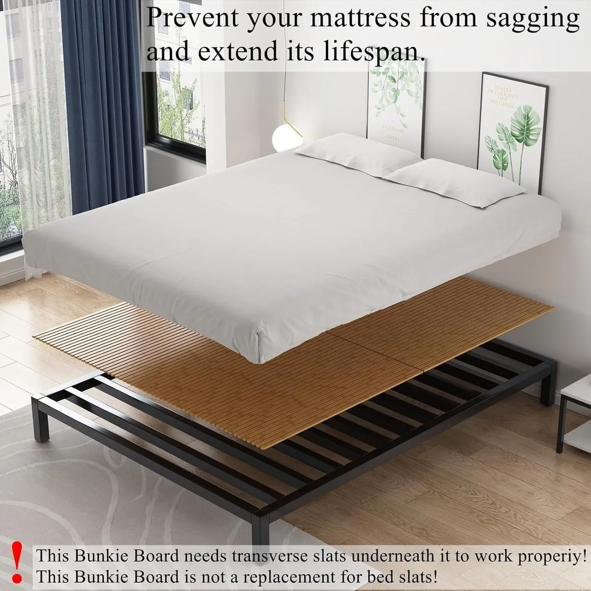 Breathable Heavy Duty Bunkie Board Closely Spaced - Image 3