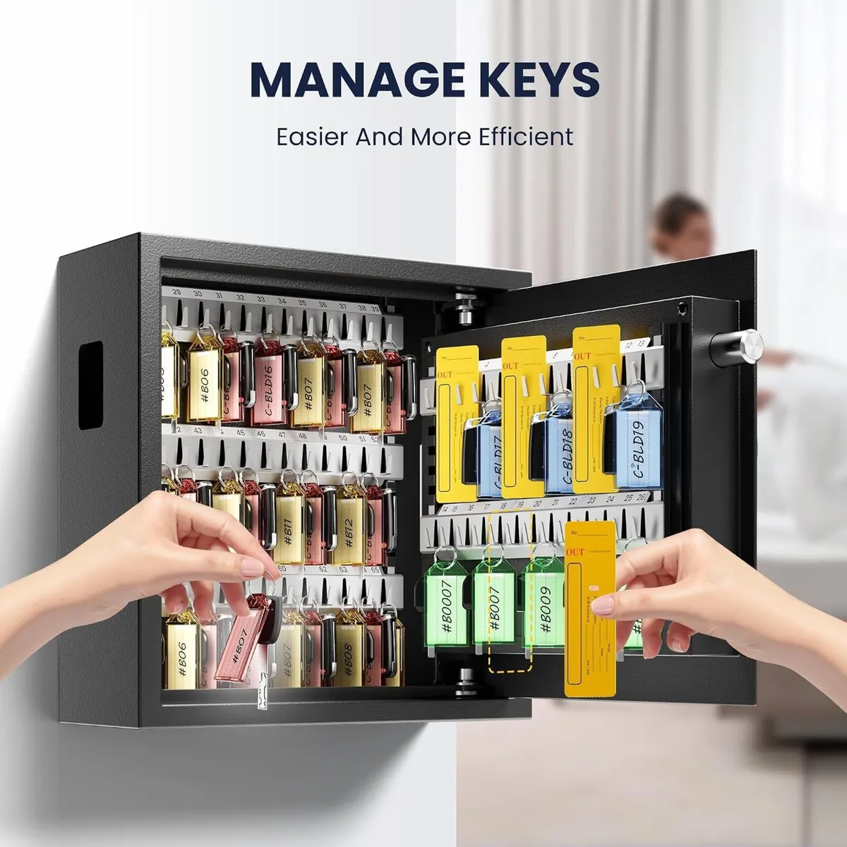 65 Key Safe Wall Mounted Lock Box - Image 3