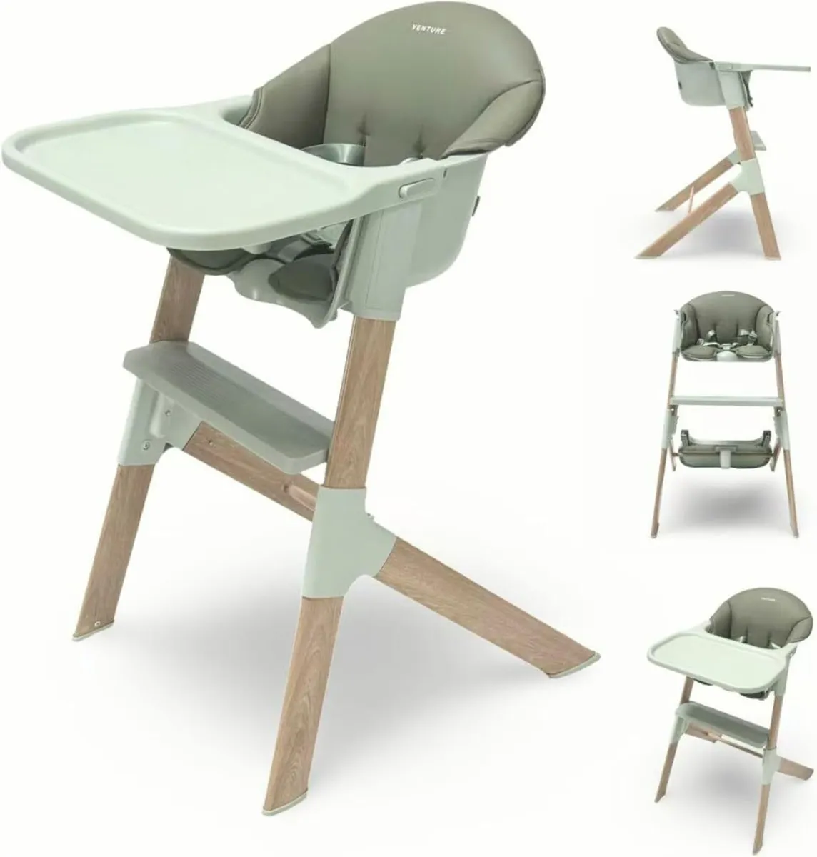 Mico Highchair Stylish Scandi Style Modern Baby - Image 1