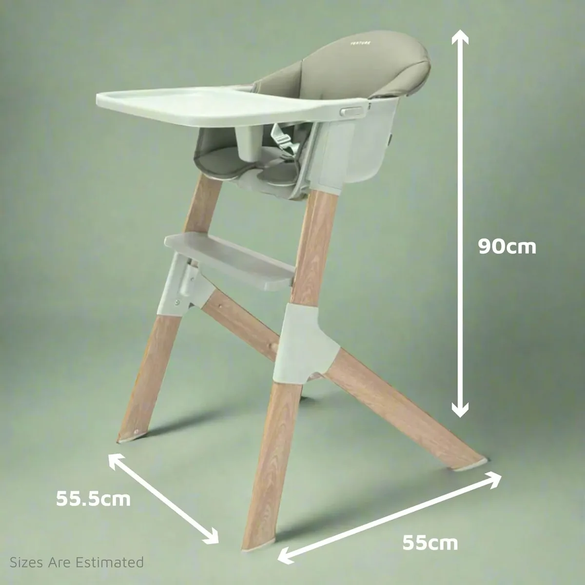 Mico Highchair Stylish Scandi Style Modern Baby - Image 2