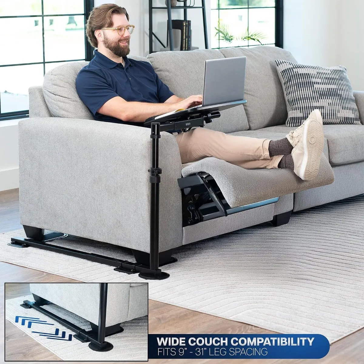 20 Inch Over Couch Swivel Table Laptop Desk - Image 2