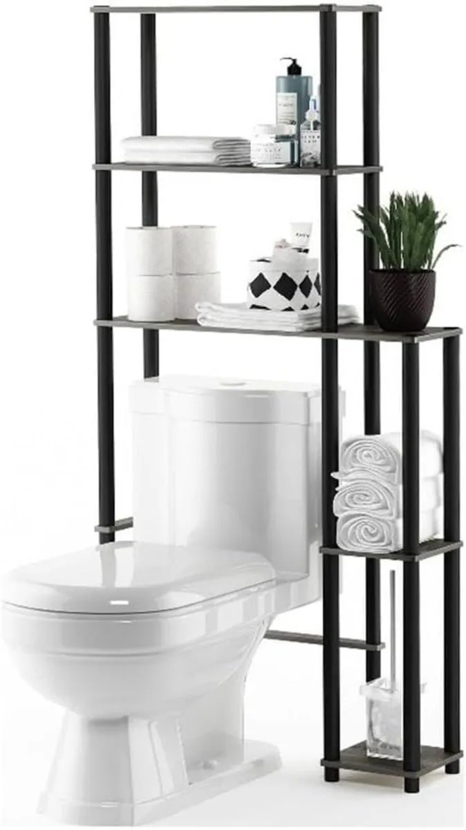 Turn-N-Tube Over the Toilet Storage 5-Shelf - Image 3