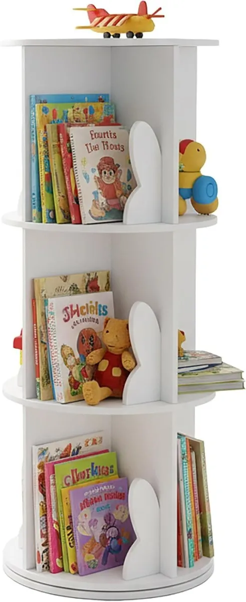Children's Rotatable Bookcase 12 Compartments - Image 1