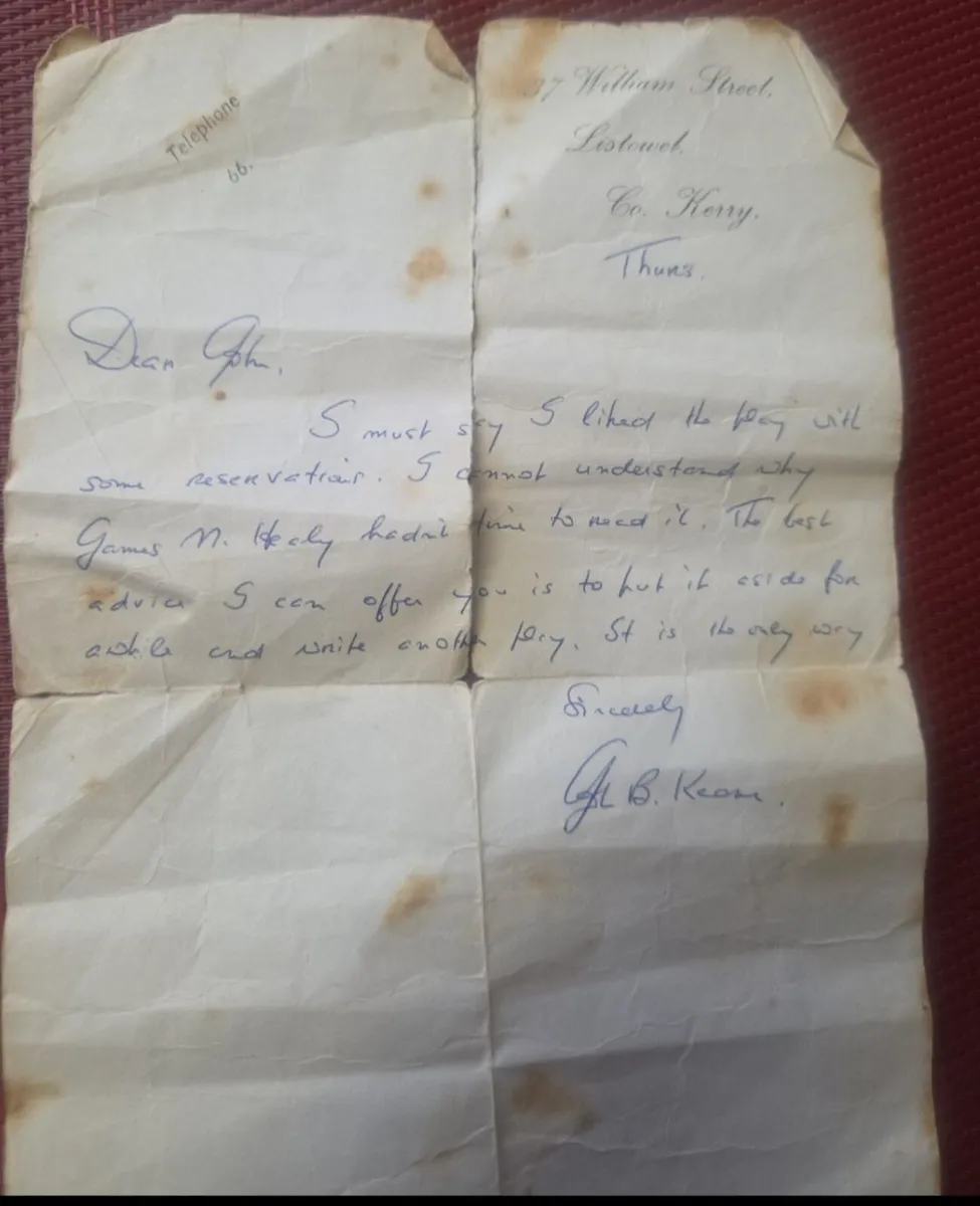 John b keane letter