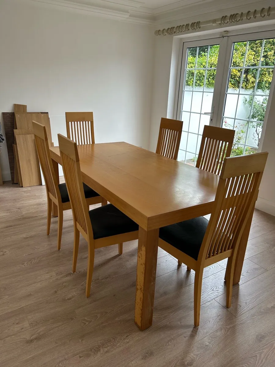Dining Table and 6 Matching Chairs - Image 1