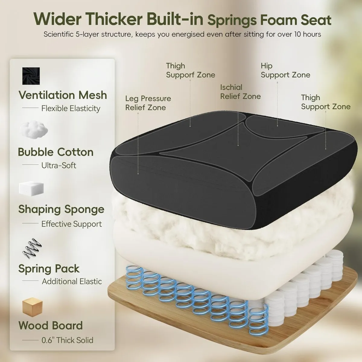 Ergonomic Office Chair High Back Mesh Desk - Image 4