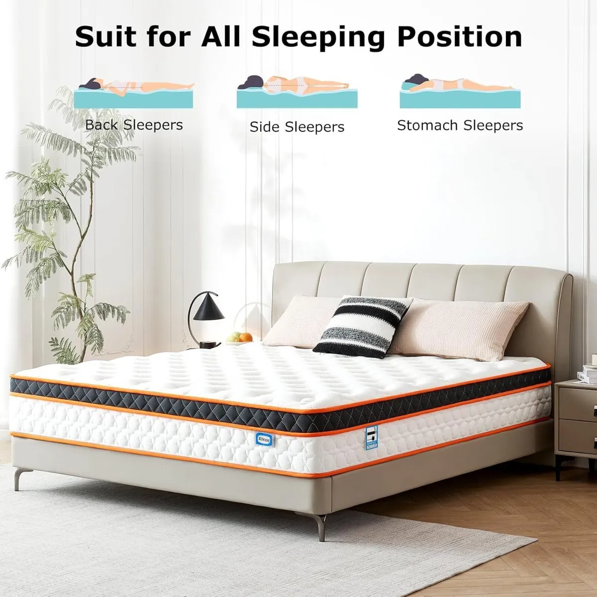Mattresses Gel Memory Foam Individually Pocket - Image 4