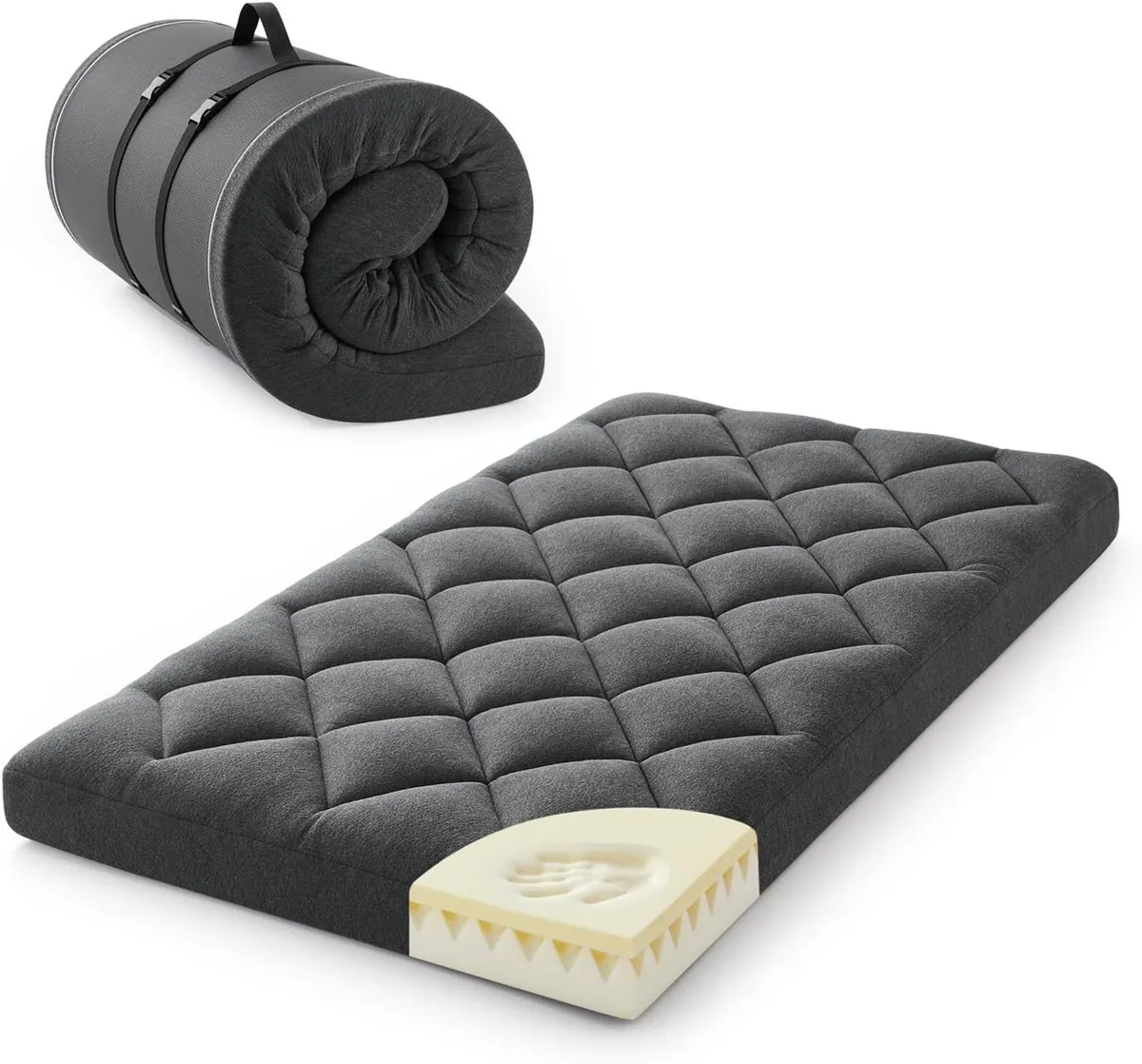 10CM Memory Foam Floor Mattress Guest Bed - Image 1