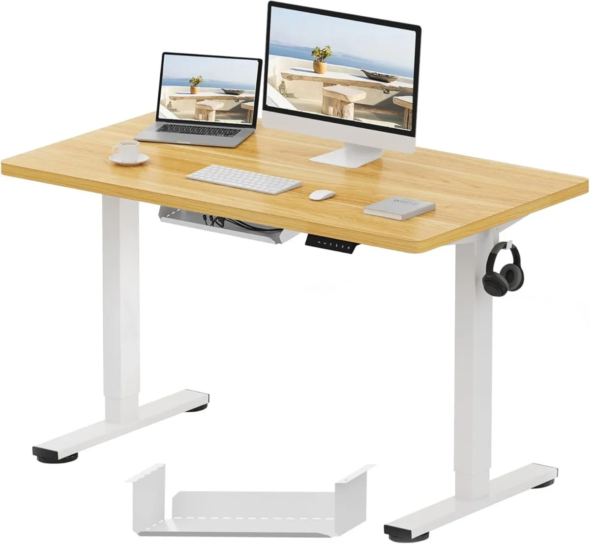 E1 Plus One Piece Electric Standing Desk Height - Image 1