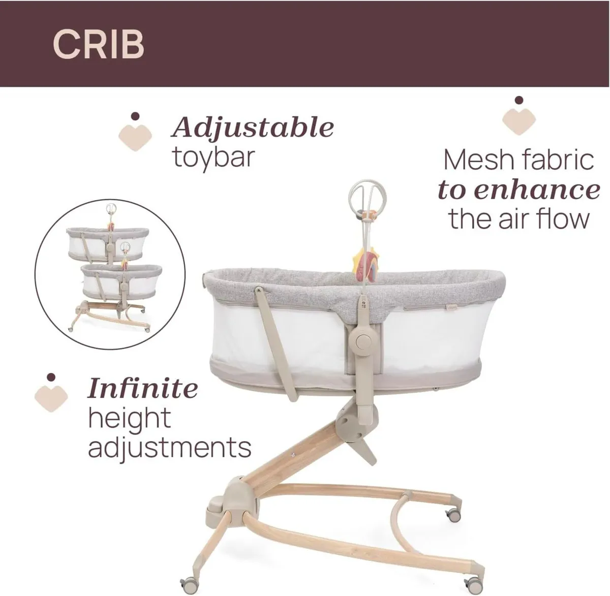 Baby Hug 4-In-1 Newborn Crib to Toddler Chair - Image 2
