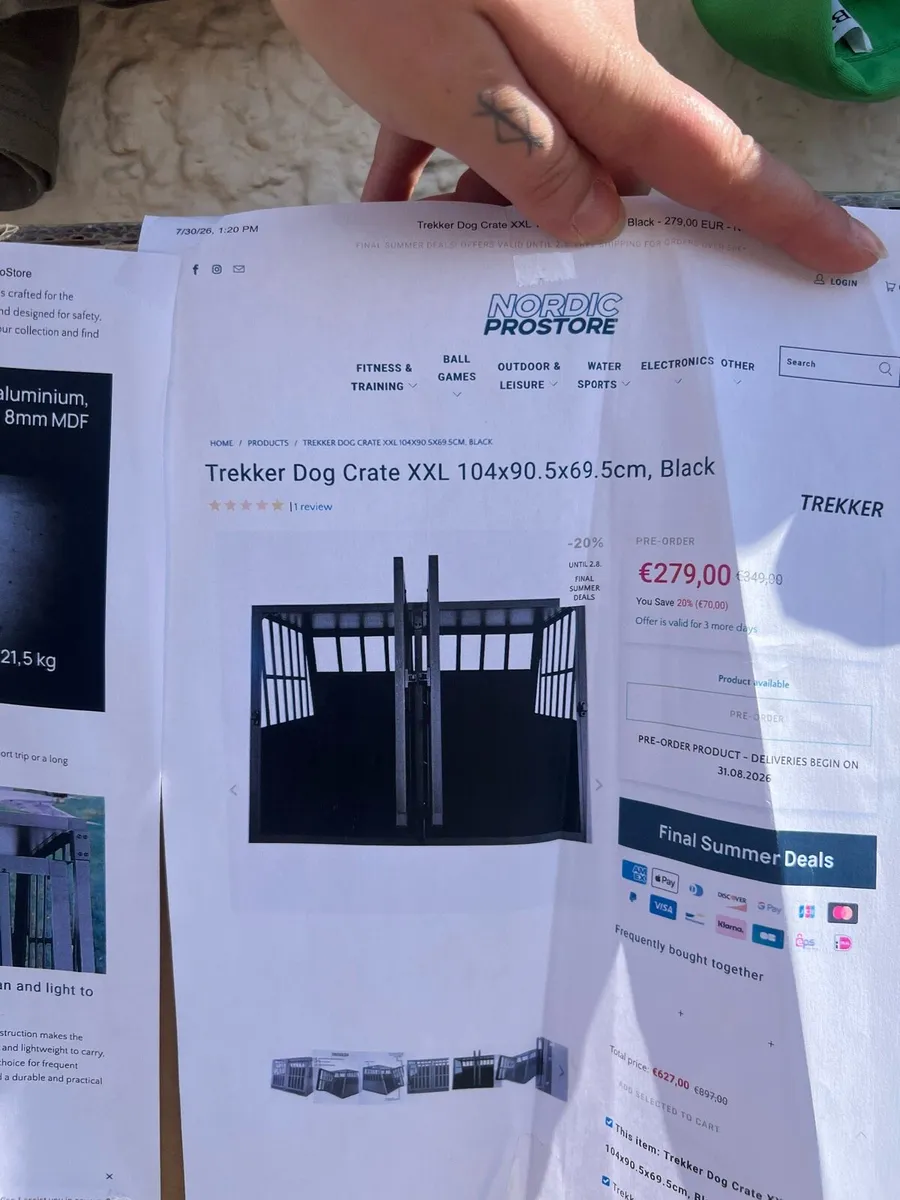 Dog transport box or home crate XL Large breeds - Image 3