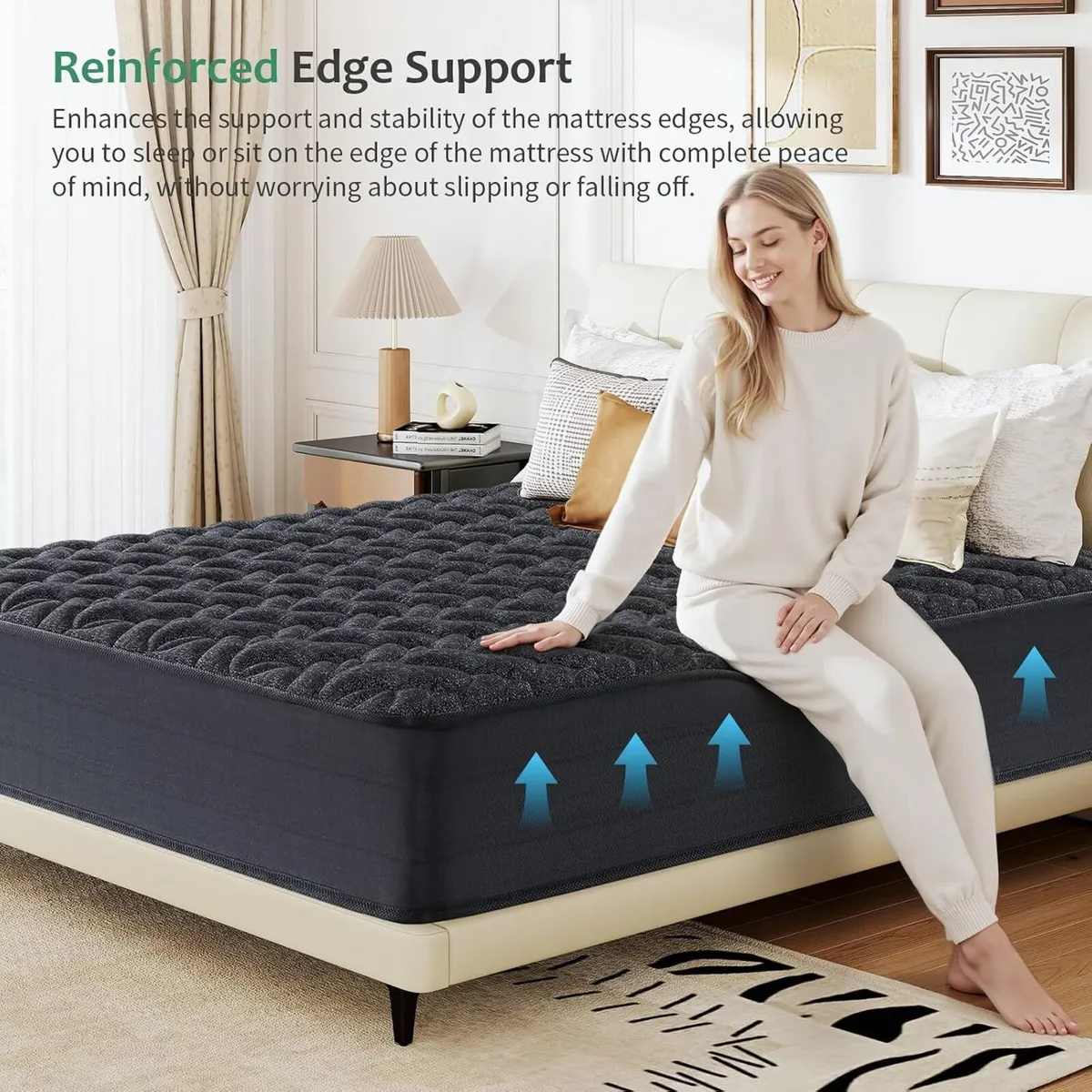 Memory Foam Hybrid Mattress Pocket Sprung Medium - Image 4