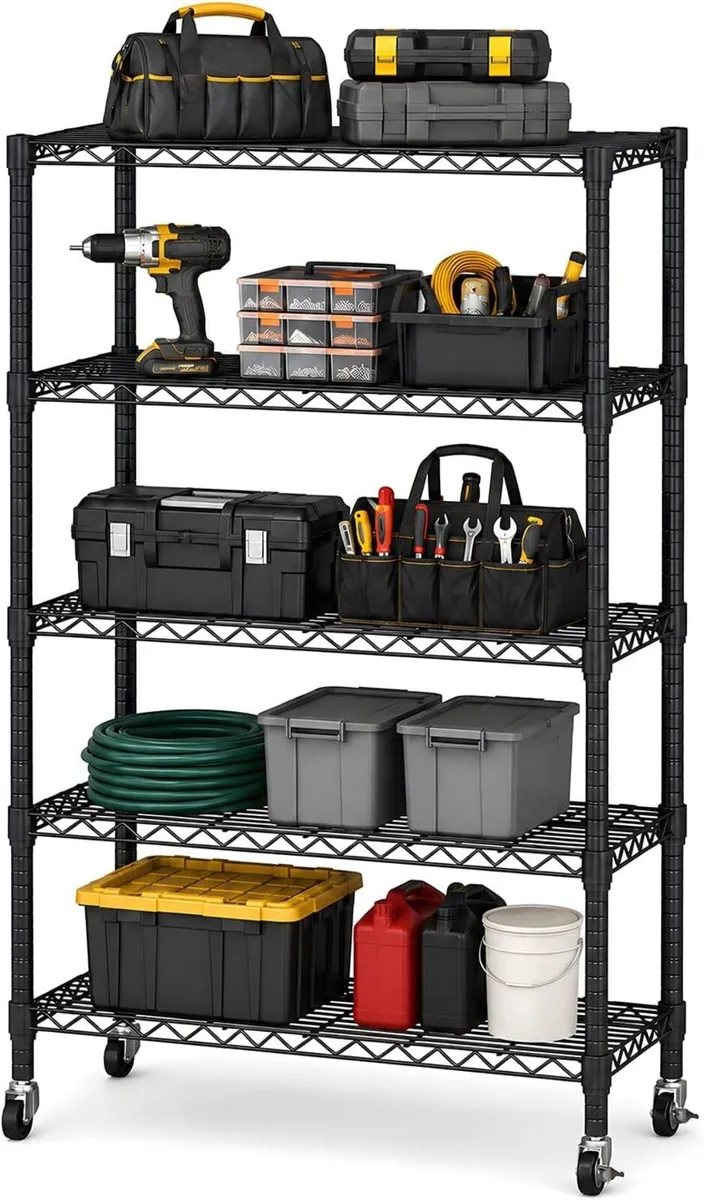 Storage Shelves 5 Tier Wire Shelving Unit - Image 1