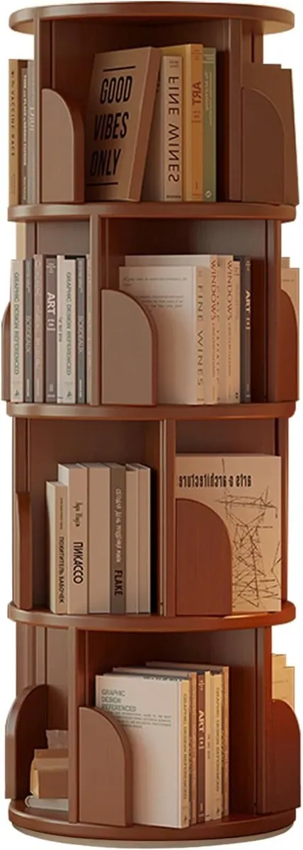 Rotating Bookshelf Revolving Book Shelf - Image 1