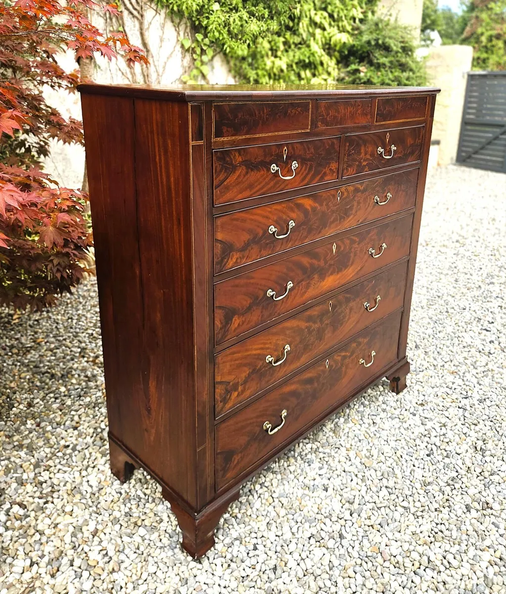 Large Georgian Mahogany Chest- Circa 1830 - Image 2