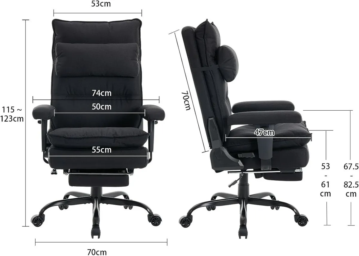 Office Chair with Pocket Spring Cushion Ergonomic - Image 2
