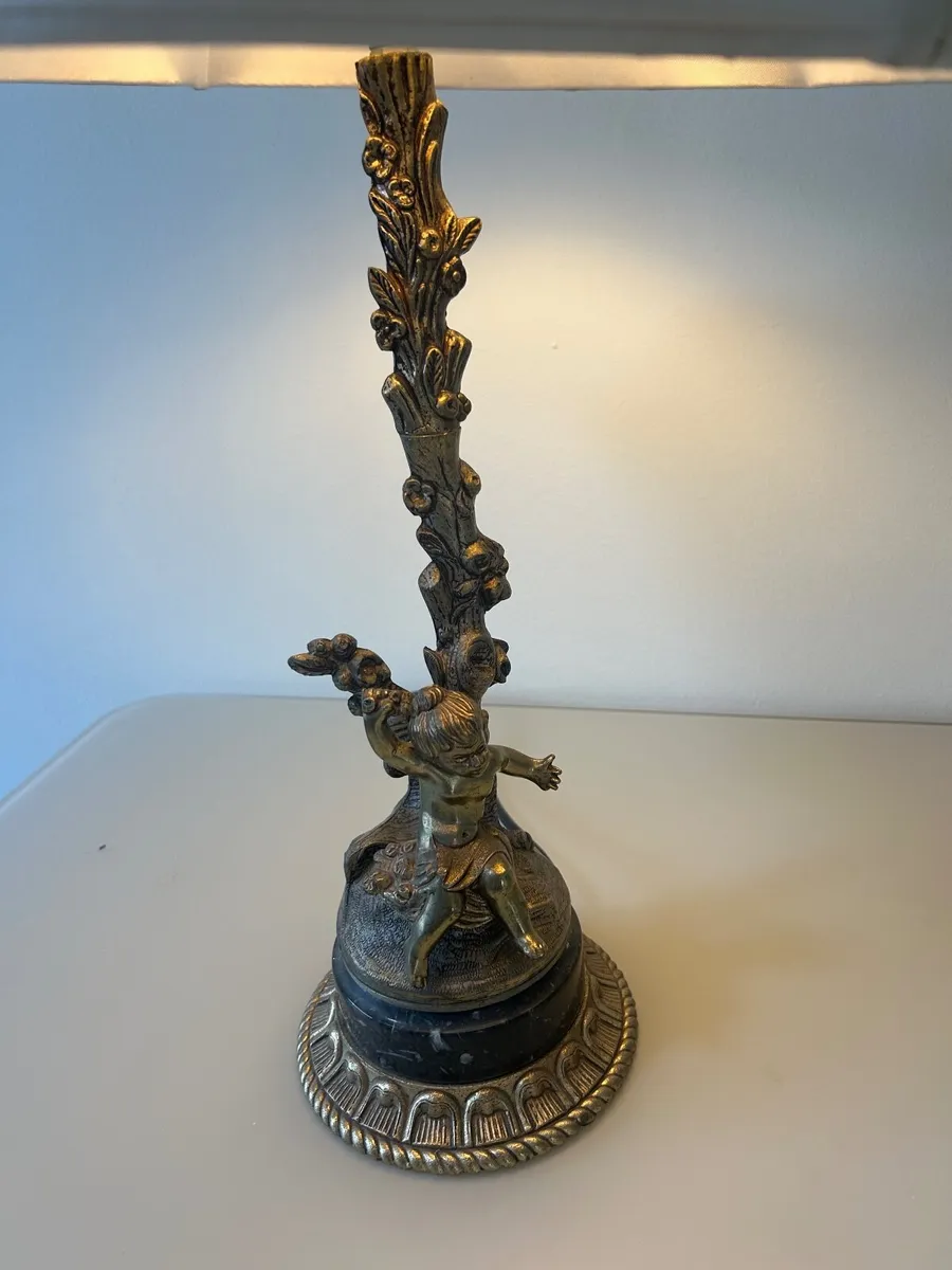 Vintage mid-century Cherub Lamp - Image 2