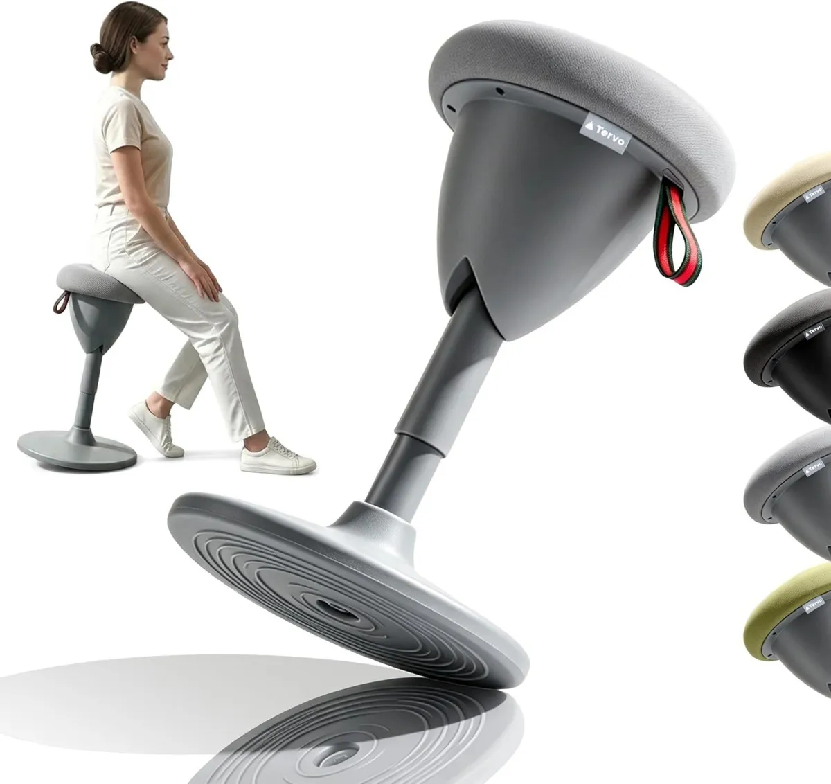 Model W Wobble Stool Ergonomic Standing Desk Chair - Image 1