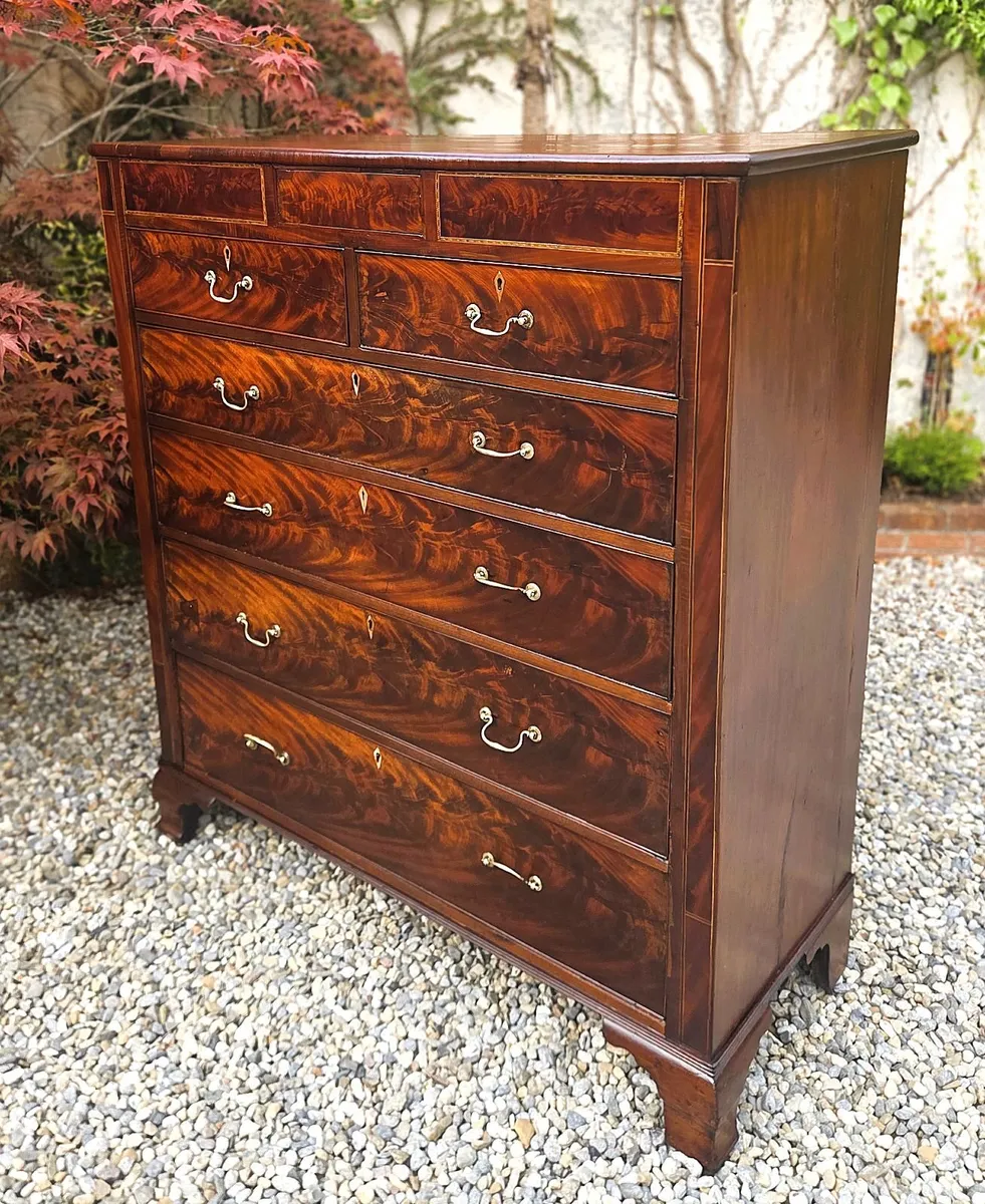 Large Georgian Mahogany Chest- Circa 1830 - Image 3