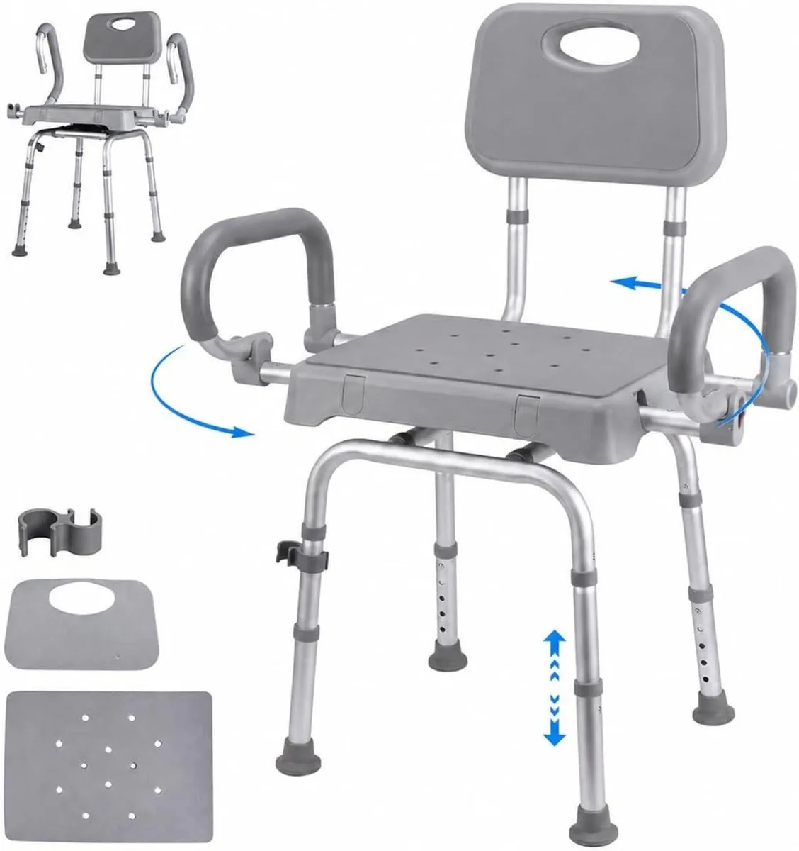 Swivel Shower Chair Height Adjustable Seat - Image 1