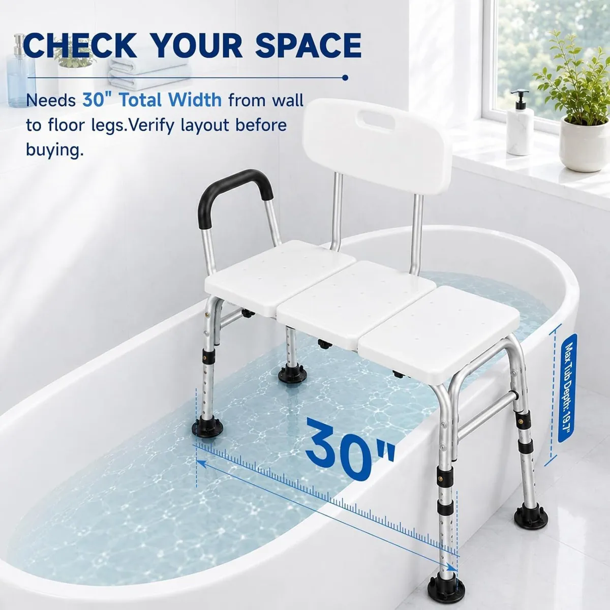 Shower Chair to Sit on in with Padded - Image 3