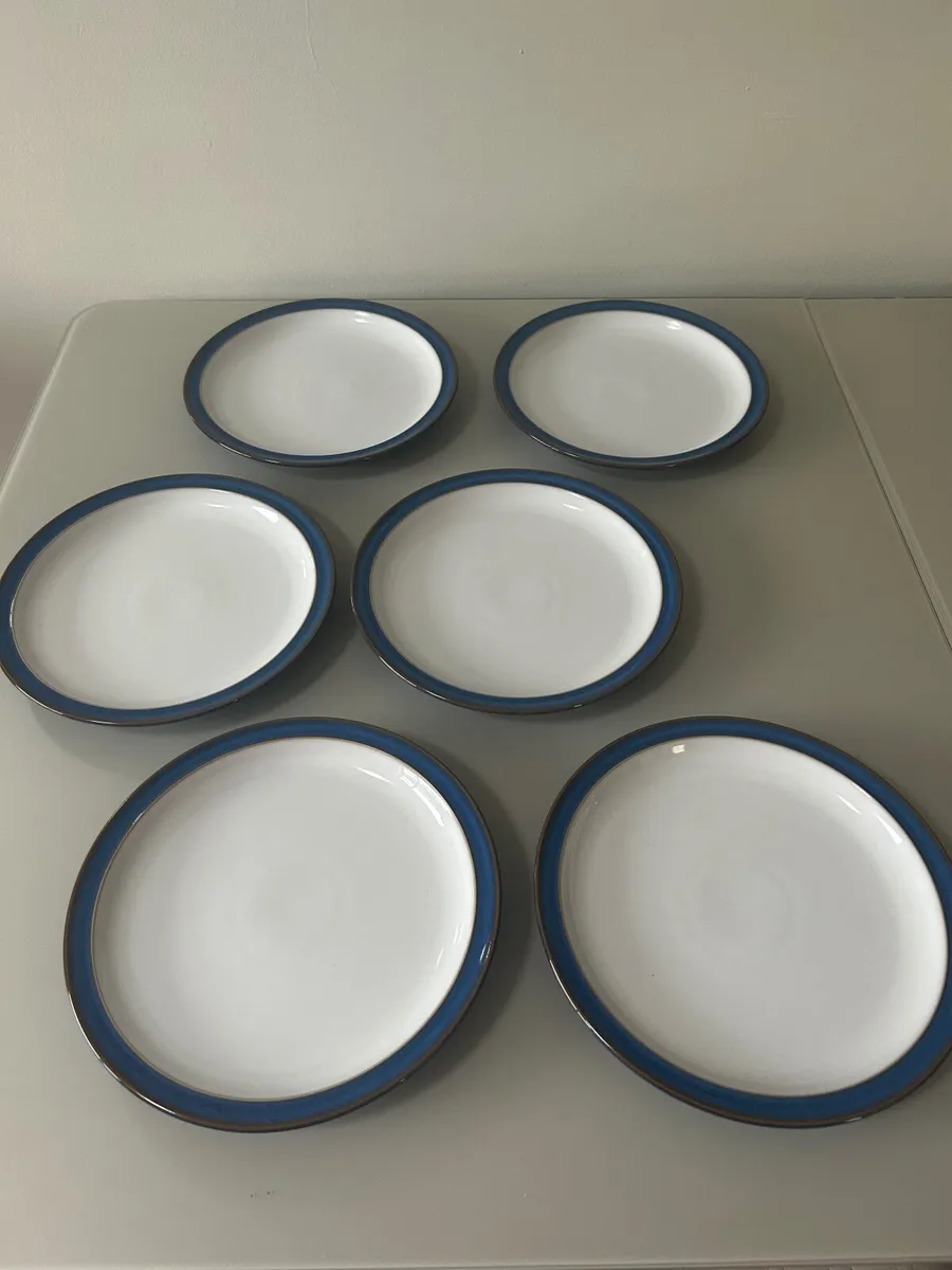Denby - Imperial Blue - 6 Dinner Plates - Image 1