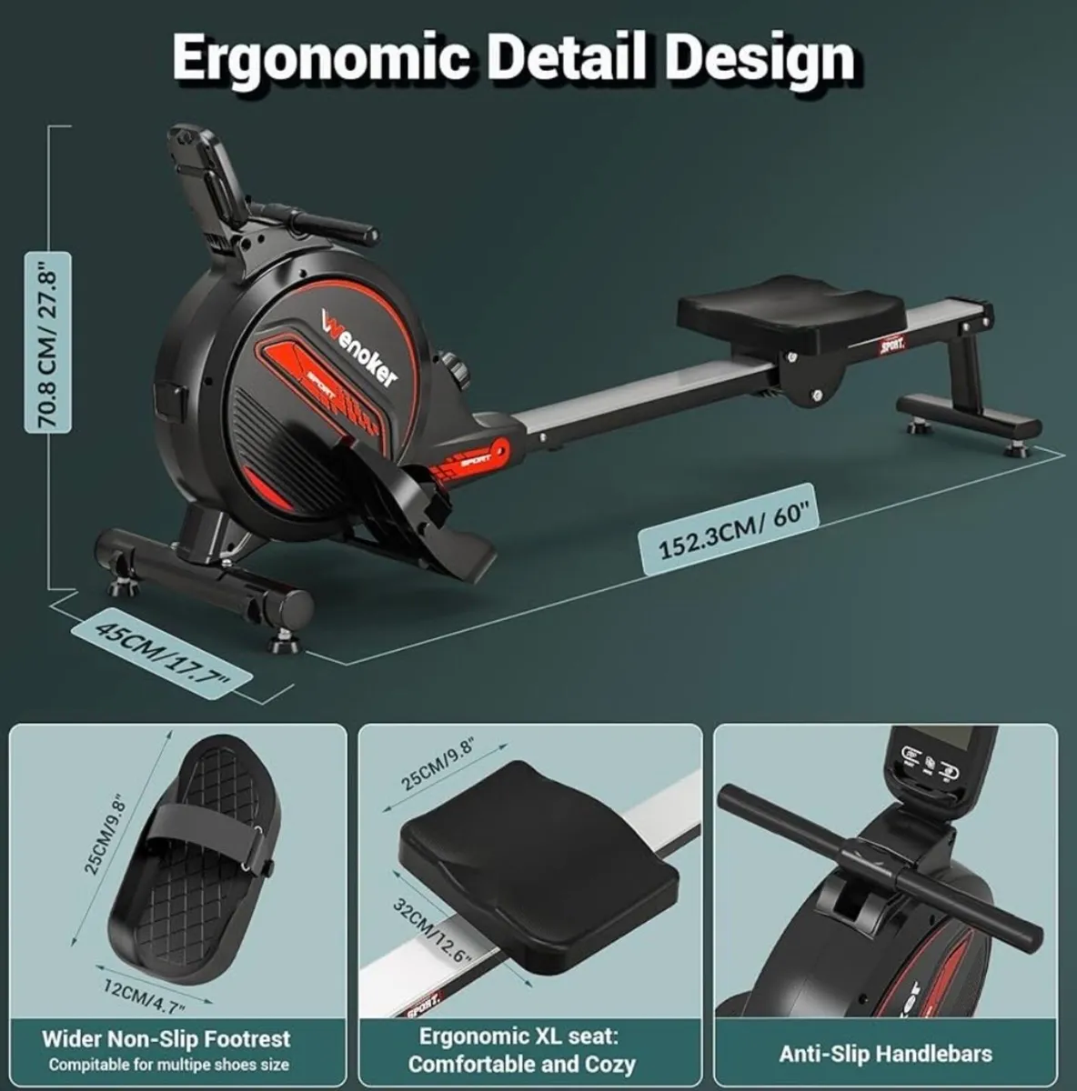 Rowing Machine - Like New - Image 4