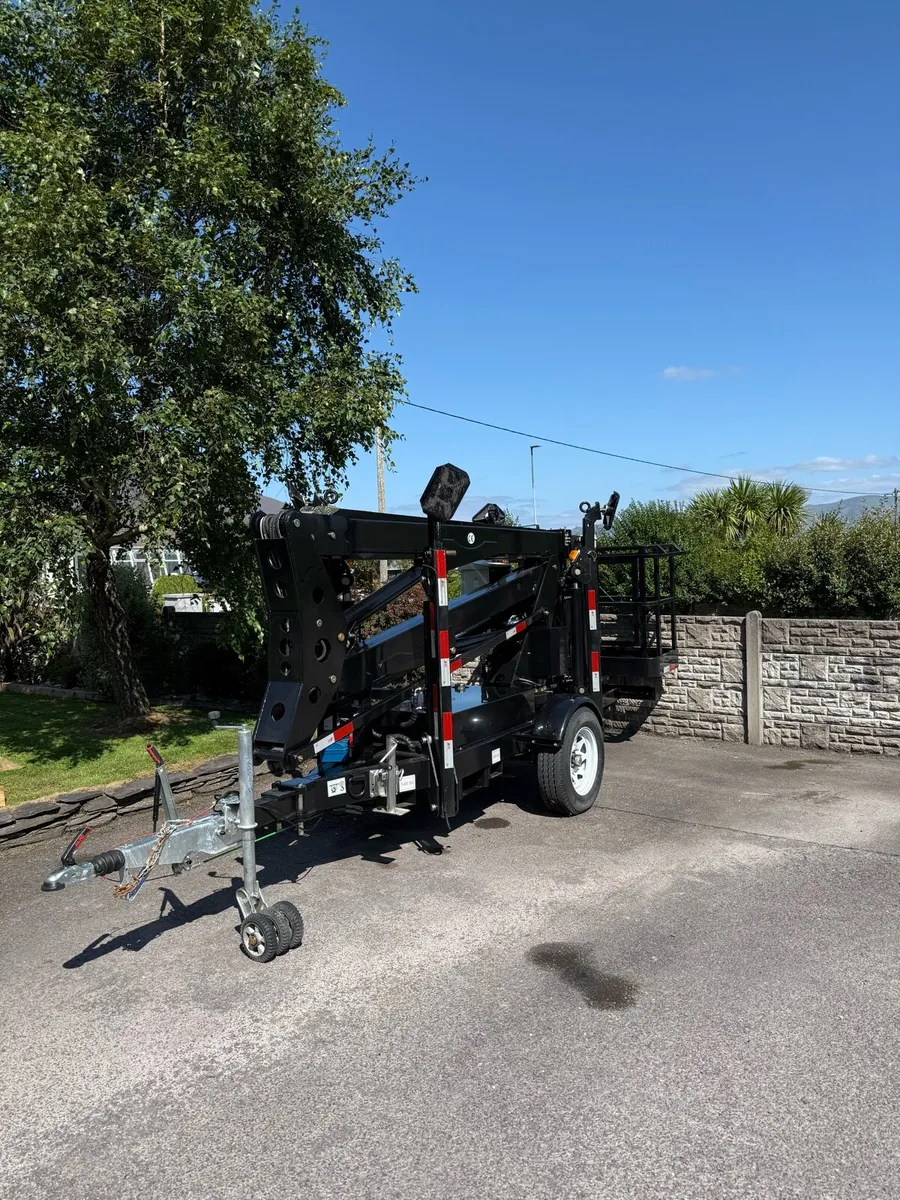 Towable cherrypicker trailer mount boom lift 14m - Image 3