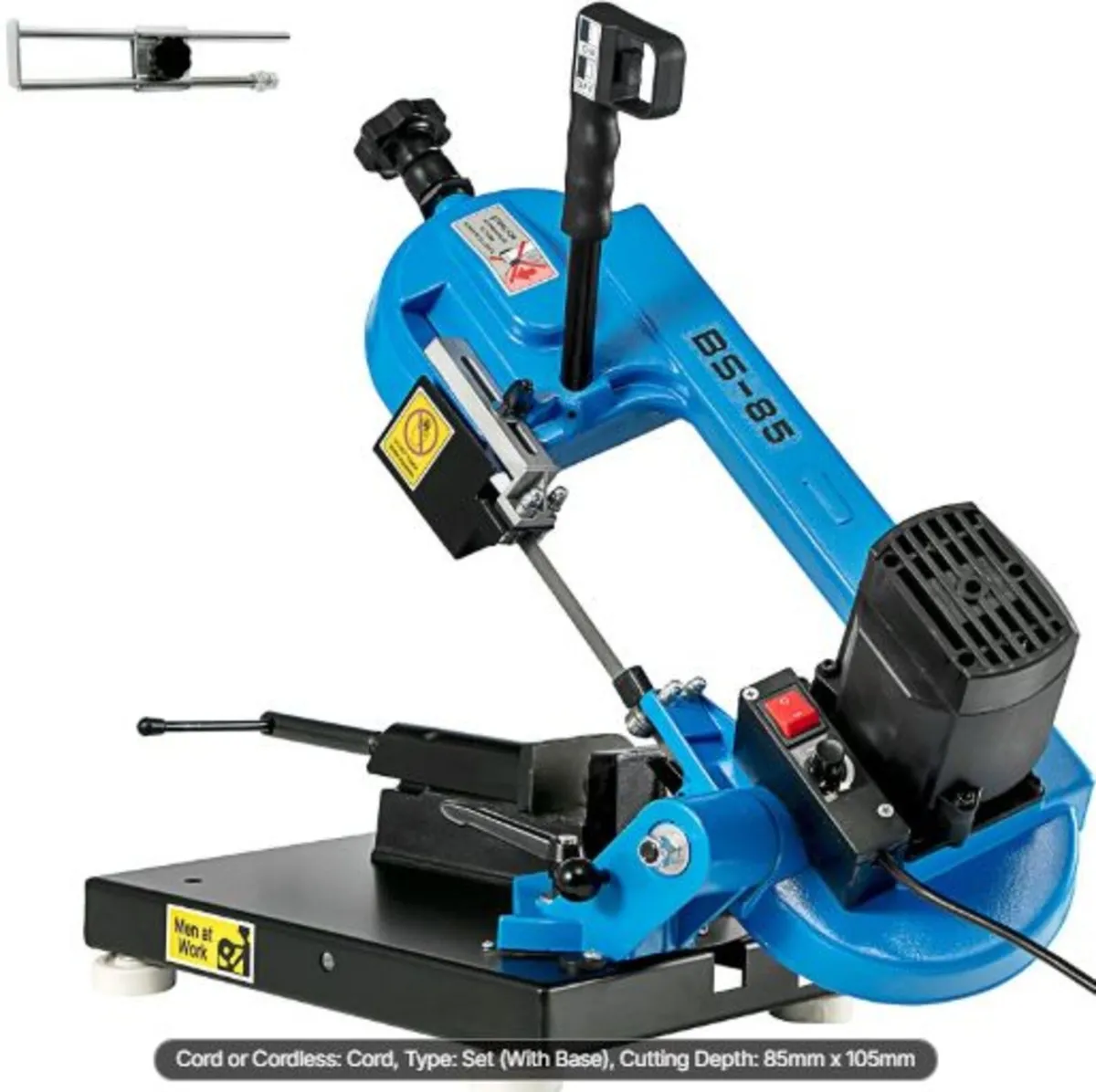 Metal Bandsaw 1000W Vertical Metal Bandsaw 0°-45° - Image 1