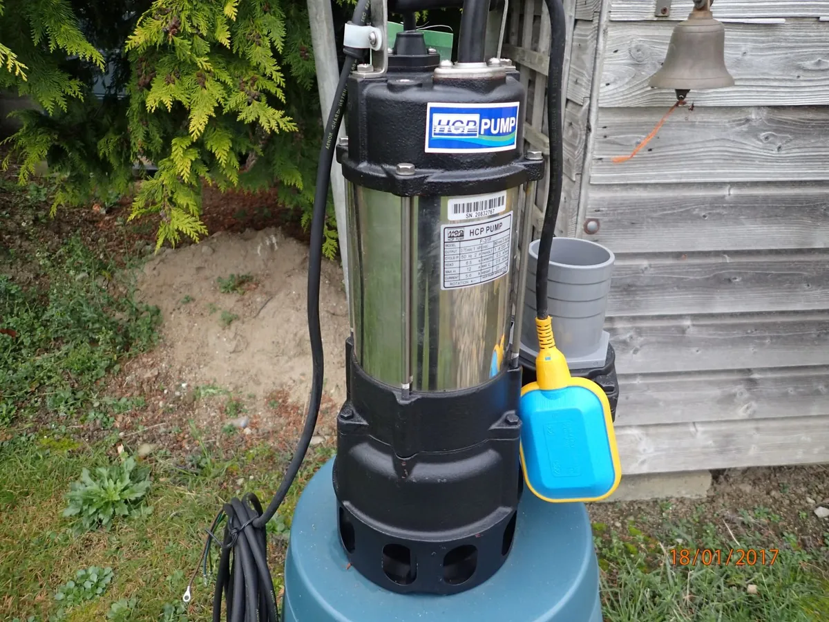 1 HP cast iron dirty water pump. - Image 2