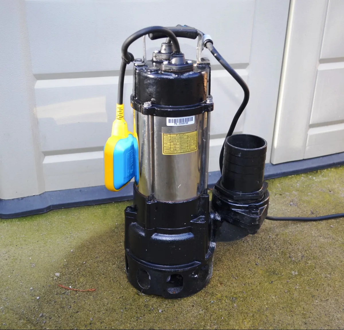 1 HP cast iron dirty water pump. - Image 4