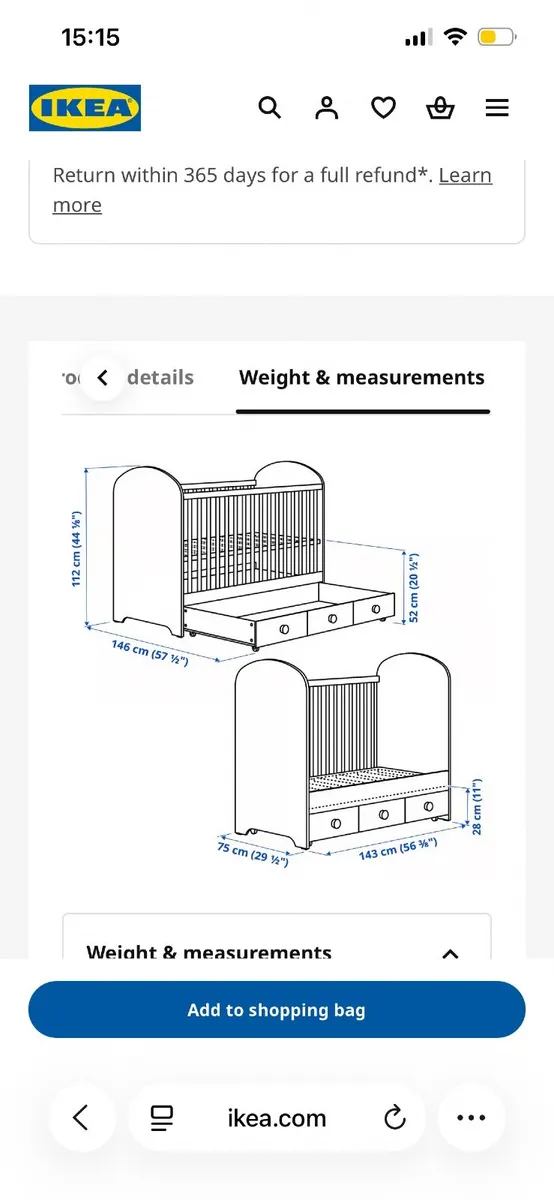 IKEA Gonatt cotbed - Image 2