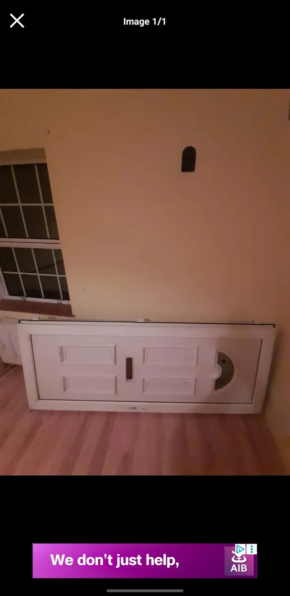Pvc double blazing white front door