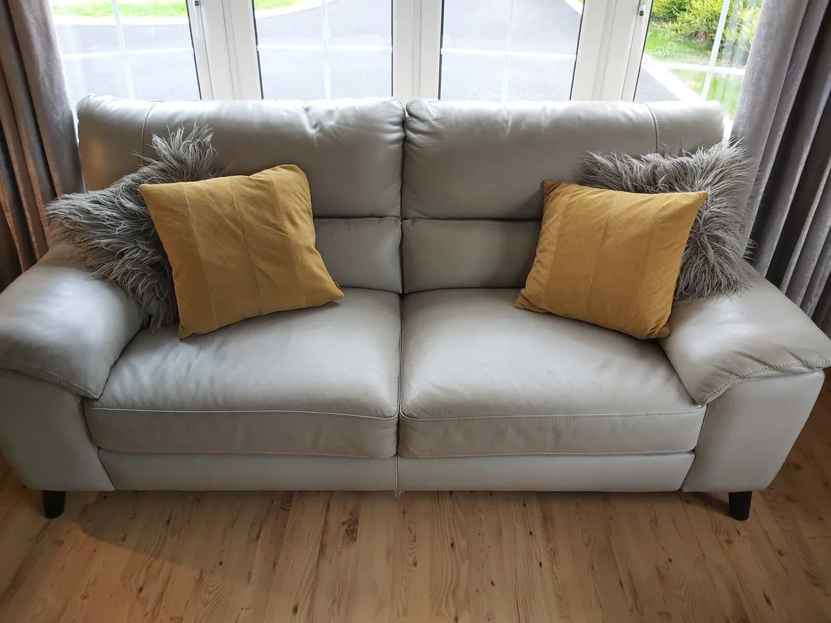 Leather sofa 3 + 2 + 1 - Image 1