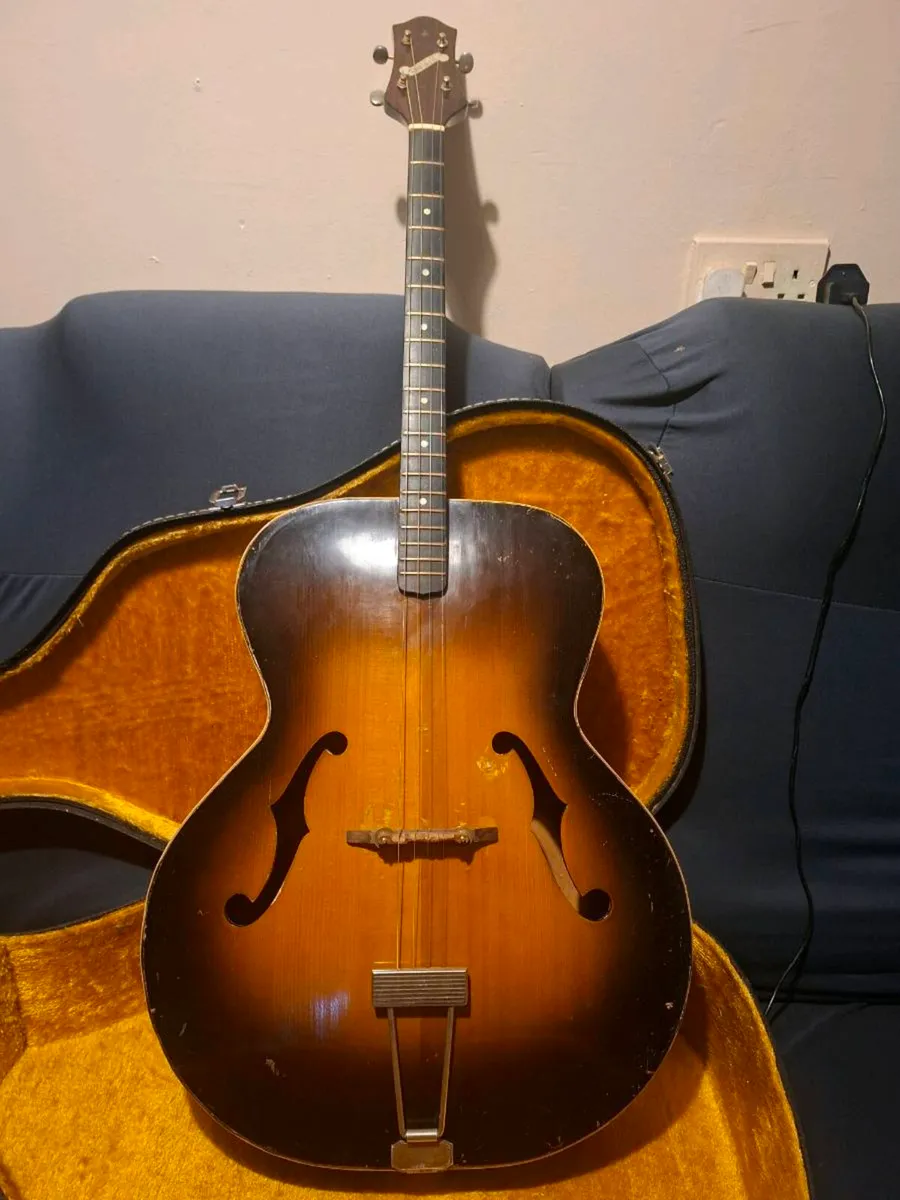 Rare 1930's Gretsch Jumbo Tenor Archtop Acoustic - Image 1