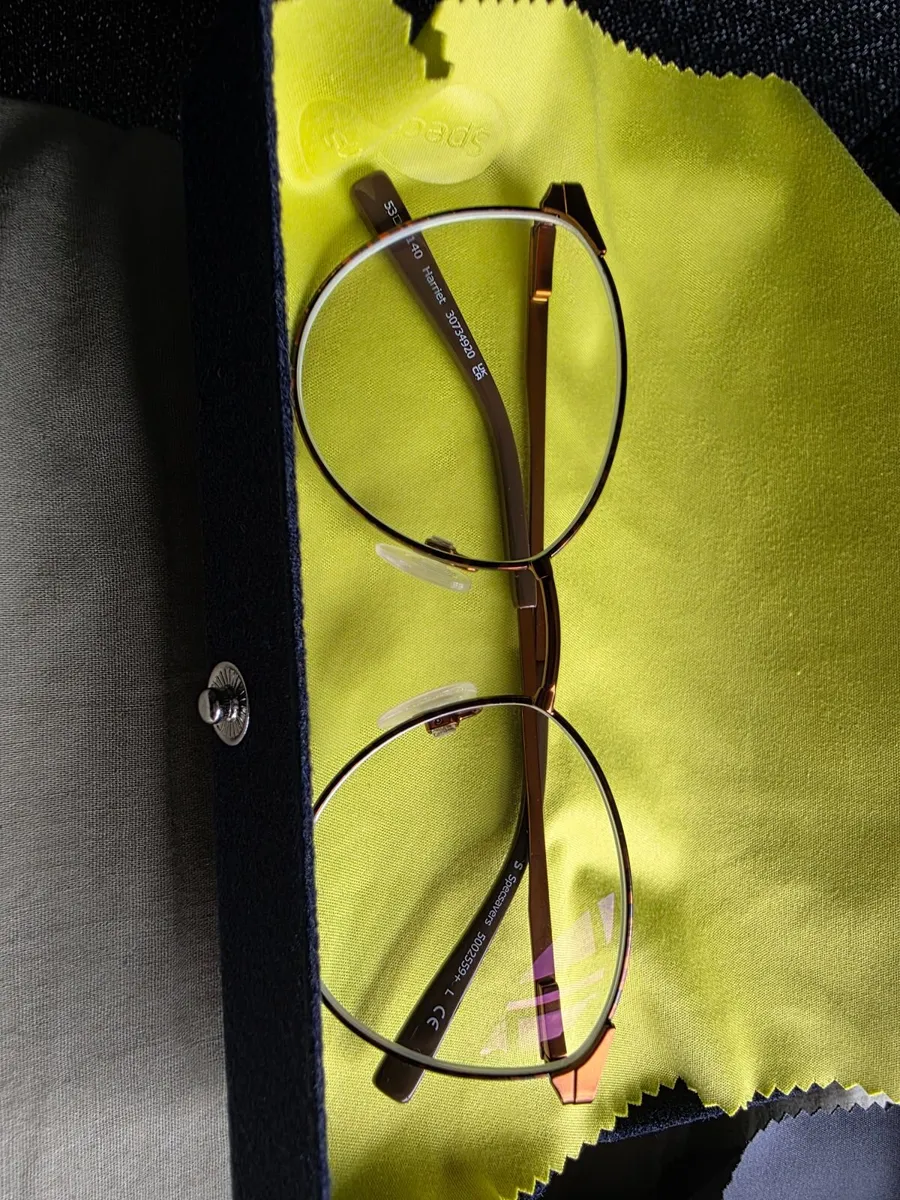 Specsavers 5002559+ L Glasses - Brown/Gold - Like - Image 1