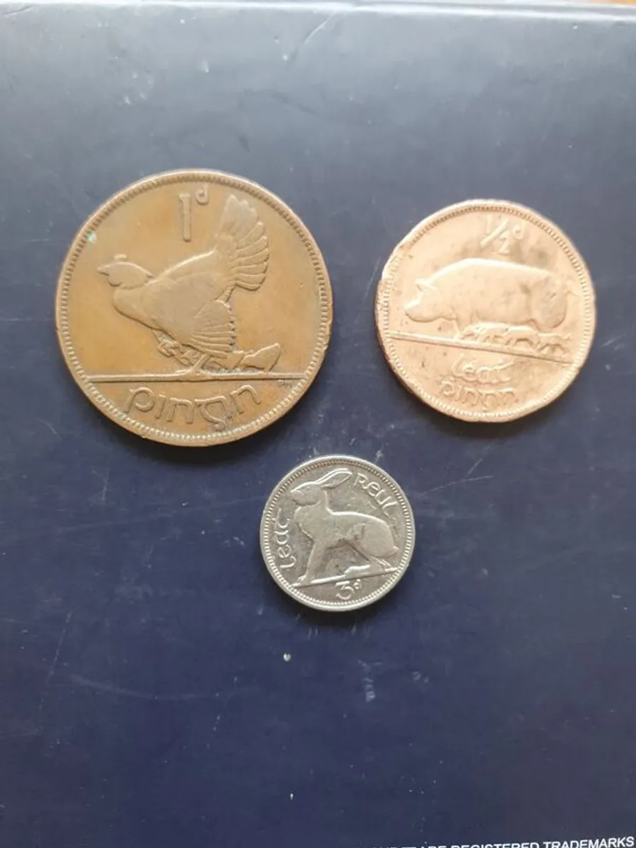 IRISH Old coins - Image 1