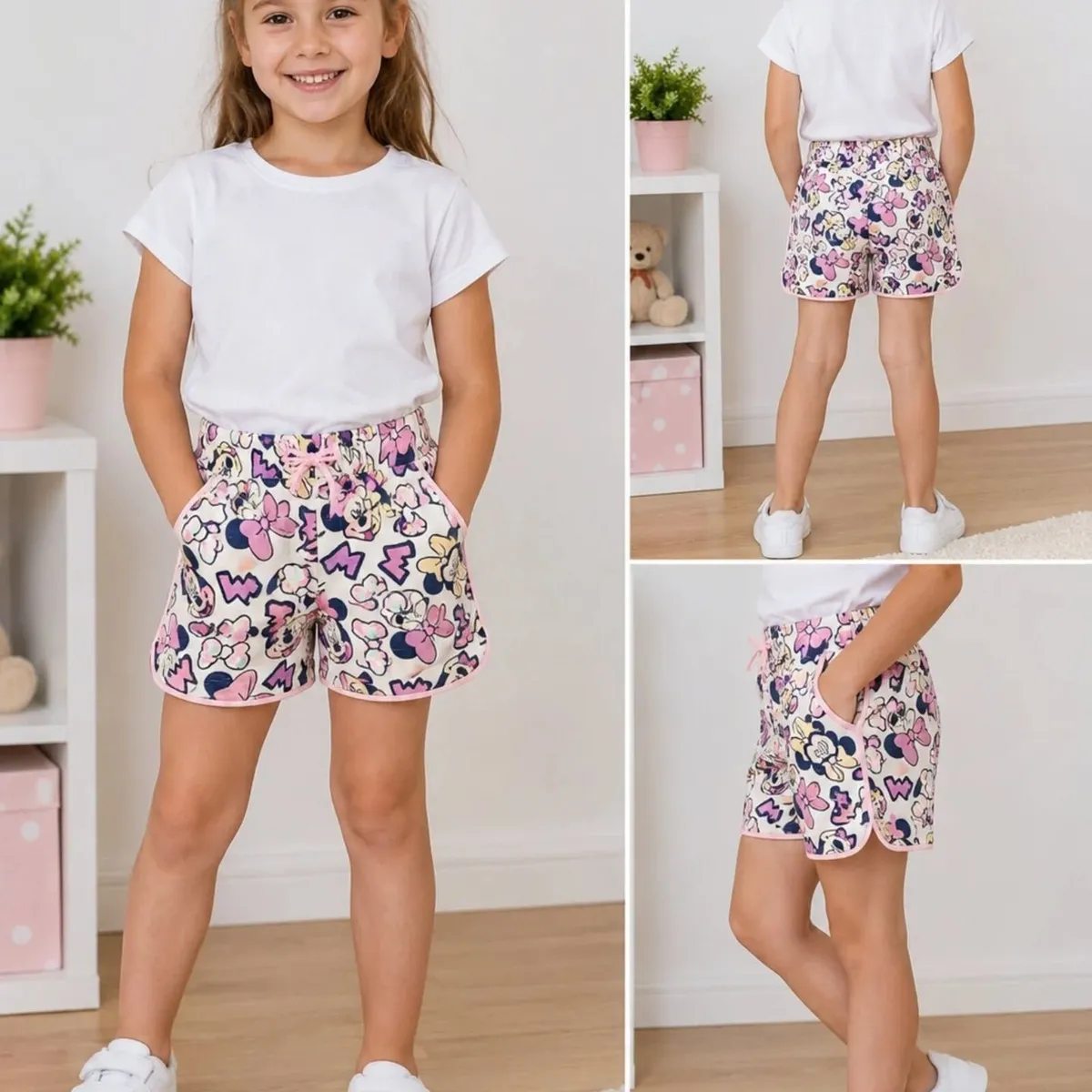 Disney Minnie Mouse Girls Shorts – Size 116 cm - Image 2