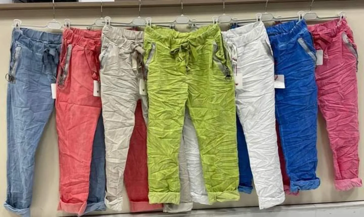 ladies italian stretch trousers 10/16 - Image 2