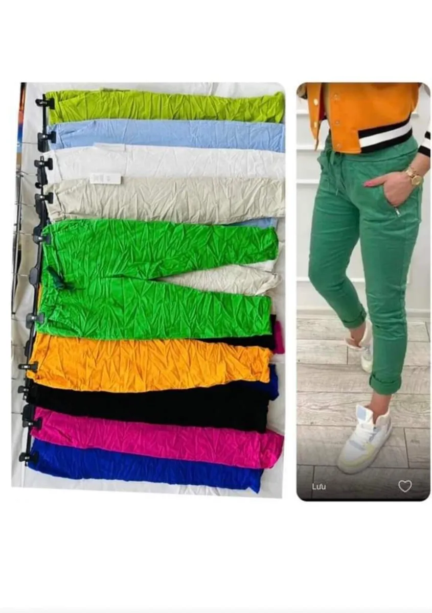 ladies italian stretch trousers 10/16 - Image 3